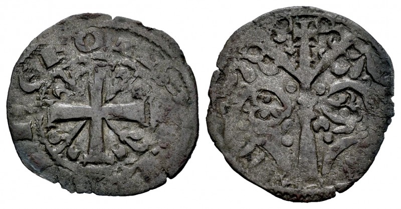 Reino de Castilla y León. Alfonso IX (1188-1230). Dinero. (Bautista-247). Ve. 0,...