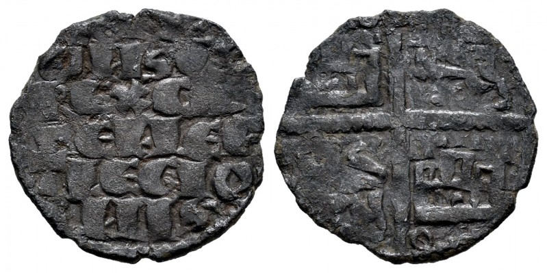 Reino de Castilla y León. Alfonso X (1252-1284). Dinero de seis líneas. (Bautist...