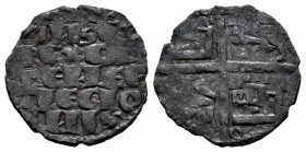 Reino de Castilla y León. Alfonso X (1252-1284). Dinero de seis líneas. (Bautista-363). Ve. 0,87 g. Con roel en 1º y 4º cuadrante. MBC-. Est...25,00. ...
