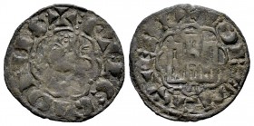 Reino de Castilla y León. Alfonso X (1252-1284). Novén. Ávila. (Bautista-393). Ve. 0,72 g. Con A bajo el castillo. MBC-. Est...25,00. English: Kingdom...