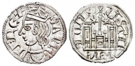 Reino de Castilla y León. Sancho IV (1284-1295). Cornado. Toledo. (Bautista-433). Rev.: Estrella a los lados de la cruz y T en puerta. Ve. 0,94 g. SC-...