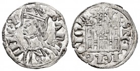Reino de Castilla y León. Sancho IV (1284-1295). Cornado. Burgos. (Bautista-427.1 variante). Anv.: 3 puntos en corona y estrella encima. Rev.: Leyenda...