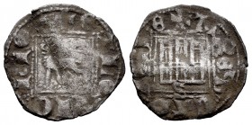 Reino de Castilla y León. Alfonso XI (1312-1350). Novén. Sevilla. (Bautista-486). Ve. 0,67 g. Con S bajo el castillo. Doblada. BC+. Est...15,00. Engli...