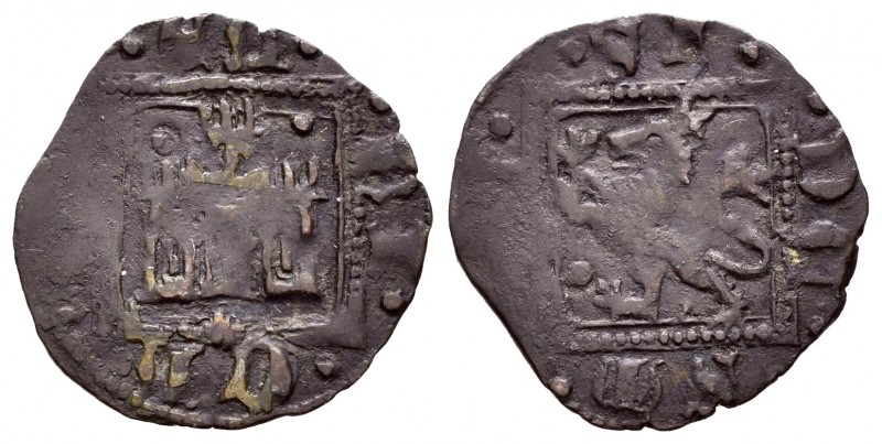 Reino de Castilla y León. Enrique II (1368-1379). Novén. Coruña. (Bautista-675.3...