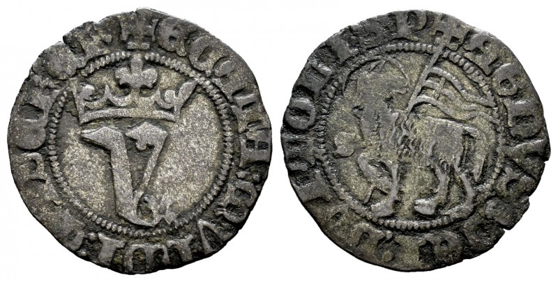 Reino de Castilla y León. Juan I (1379-1390). Blanca de Agnus Dei. Sevilla. (Bau...