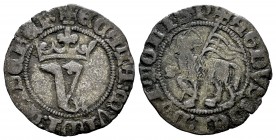 Reino de Castilla y León. Juan I (1379-1390). Blanca de Agnus Dei. Sevilla. (Bautista-730). Ve. 1,49 g. Con S delante del cordero. MBC-. Est...25,00. ...