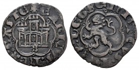 Reino de Castilla y León. Enrique III (1390-1406). 1/2 blanca. Sevilla. (Bautista-773). (Abm-602). Ve. 1,50 g. Con S bajo el castillo. MBC+. Est...30,...