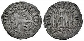 Reino de Castilla y León. Enrique II (1368-1379). Novén. Toledo. (Bautista-781). Ve. 0,74 g. Con T bajo el castillo. MBC-. Est...18,00. English: Kingd...