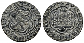 Reino de Castilla y León. Juan II (1406-1454). Blanca. Coruña. (Bautista-813). Ve. 1,45 g. Con venera bajo el castillo. MBC+. Est...20,00. English: Ki...