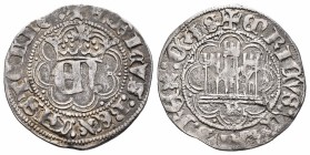 Reino de Castilla y León. Enrique IV (1454-1474). 1/2 real. Burgos. (Bautista-925.1). Ag. 1,83 g. Escasa. MBC+/MBC. Est...160,00. English: Kingdom of ...