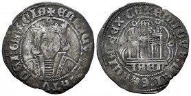 Reino de Castilla y León. Enrique IV (1454-1474). Cuartillo. Jaén. (Bautista-1013). Ve. 3,77 g. IAEN bajo el castillo. MBC-. Est...60,00. English: Kin...