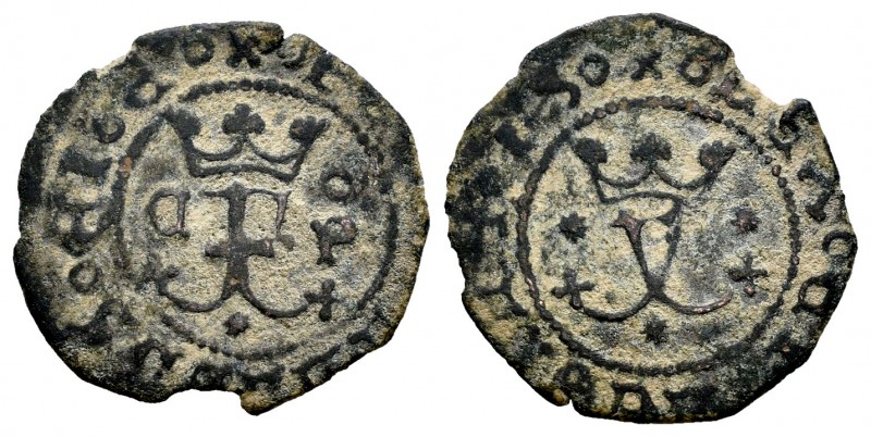 Fernando e Isabel (1474-1504). Blanca. Cuenca. (Cal 2019-19). (Rs-506). Ae. 0,95...