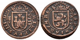 Felipe III (1598-1621). 8 maraved´si. 1605. Segovia. (Cal 2019-327). (Jarabo-Sanahuja-D219). Ae. 6,08 g. MBC. Est...18,00. English: Philip III (1598-1...