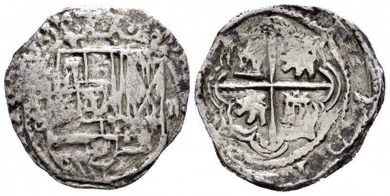 Felipe III (1598-1621). 2 reales. Potosí. B. (Cal 2019-625). Ag. 6,30 g. BC. Est...