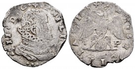Felipe III (1598-1621). 4 taris. 1618. Messina. TP. (Vti-141). (Mir-345/14). Ag. 10,36 g. MBC/MBC-. Est...60,00. English: Philip III (1598-1621). 4 ta...