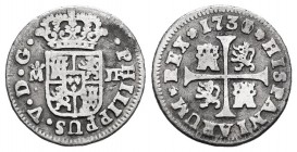 Felipe V (1700-1746). 1/2 real. 1731/0. Madrid. JF. (Cal 2019-181). Ag. 1,32 g. Clara sobre fecha. MBC-. Est...30,00. English: Philip V (1700-1746). 1...