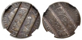 Isabel II (1833-1868). 1 céntimo de escudo. 1868. Segovia. OM. Ae. Desmonetizada. MBC. Est...30,00. English: Elizabeth II (1833-1868). 1 céntimo de es...