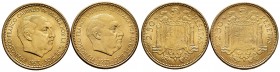 Estado Español (1936-1975). Lote de 2 piezas de 2'50 pesetas del Estado Español, 1954 y 1956. SC. Est...20,00. English: Estado Español (1936-1975). Lo...