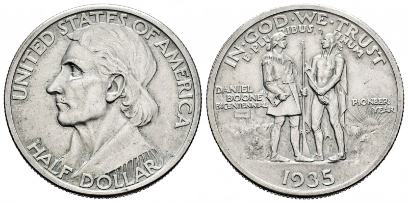 Estados Unidos. 1/2 dollar. 1935. Philadelphia. (Km-165.2). Ag. 12,47 g. Bicente...