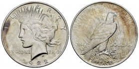 Estados Unidos. 1 dollar. 1922. Philadelphia. (Km-150). Ag. 26,69 g. Brillo original. SC-. Est...25,00. English: United States. 1 dollar. 1922. Philad...
