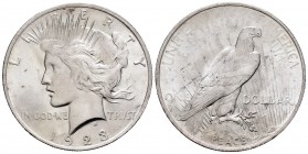 Estados Unidos. 1 dollar. 1923. Philadelphia. (Km-150). Ag. 26,68 g. Brillo original. SC-. Est...25,00. English: United States. 1 dollar. 1923. Philad...