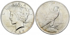 Estados Unidos. 1 dollar. 1923. Philadelphia. (Km-150). Ag. 26,74 g. Brillo original. EBC+. Est...25,00. English: United States. 1 dollar. 1923. Phila...