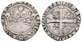 Francia. Roberto d'Anjou. Sol coronado. (Bd-833). Ag. 1,71 g. MBC-. Est...60,00. English: France. Roberto d'Anjou. Sol coronado. (Bd-833). Ag. 1,71 g....