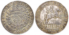 Francia. Luis XIII. Jetón. 1626. Ag. 6,63 g. El enemigo está en el camino de una mayor natalidad. Rara. EBC+. Est...90,00. English: France. Louis XIII...