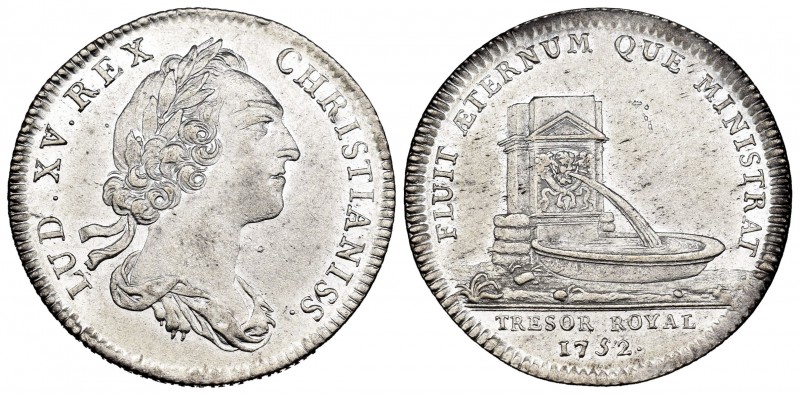 Francia. Louis XV. Jetón. 1752. (Feuardent-2084). Ag. 7,30 g. EBC-. Est...40,00....