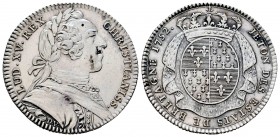 Francia. Louis XV. Jetón. 1752. (Feuardent-8763). Ag. 6,65 g. Estados de Bretaña. MBC+/EBC-. Est...55,00. English: France. Louis XV. Jetón. 1752. (Feu...