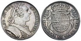 Francia. Louis XV. Jetón. 1758. Ag. Estados de Bretaña. EBC-. Est...50,00. English: France. Louis XV. Jetón. 1758. Ag. Estados de Bretaña. Almost XF. ...