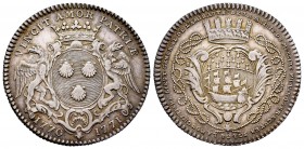 Francia. Jetón. 1752. Nantes. (Feuardent-8927). Rev.: Armada de Nantes . Ag. 6,84 g. MBC+. Est...35,00. English: France. Jetón. 1752. Nantes. (Feuarde...