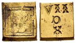 Ponderal francés con D en reverso. Ae. 9,45 g. MBC-/MBC. Est...25,00. English: Ponderal francés con D en reverso. Ae. 9,45 g. Almost VF/VF. Est...25,0...