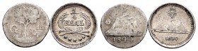Guatemala. Lote de 2 monedas de 1/4 real de Guatemala 1844 y 1890. A EXAMINAR. BC+/MBC-. Est...15,00. English: Guatemala. Lote de 2 monedas de 1/4 rea...