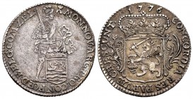 Países Bajos. 1/4 ducado. 1776. Zeeland. (Km-99). (Delm-1008a). Ag. 7,01 g. MBC/MBC+. Est...70,00. English: Low Countries. 1/4 ducado. 1776. Zeeland. ...