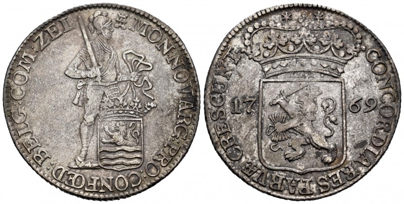 Países Bajos. 1 ducado. 1769. Zeeland. (Km-52.4). (Delm-976). Ag. 2775,00 g. El ...