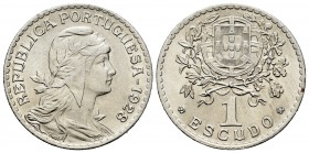 Portugal. 1 escudo. 1928. (Km-578). (Gomes-25.02). 7,91 g. EBC+. Est...30,00. English: Portugal. 1 escudo. 1928. (Km-578). (Gomes-25.02). 7,91 g. AU. ...