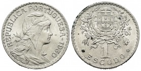 Portugal. 1 escudo. 1930. (Km-578). 8,14 g. Puntos de oxidación. Escasa . EBC. Est...100,00. English: Portugal. 1 escudo. 1930. (Km-578). 8,14 g. Scar...