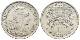 Portugal. 1 escudo. 1931. (Km-578). 8,13 g. Escasa . EBC/EBC+. Est...120,00. English: Portugal. 1 escudo. 1931. (Km-578). 8,13 g. Scarce. XF/AU. Est.....