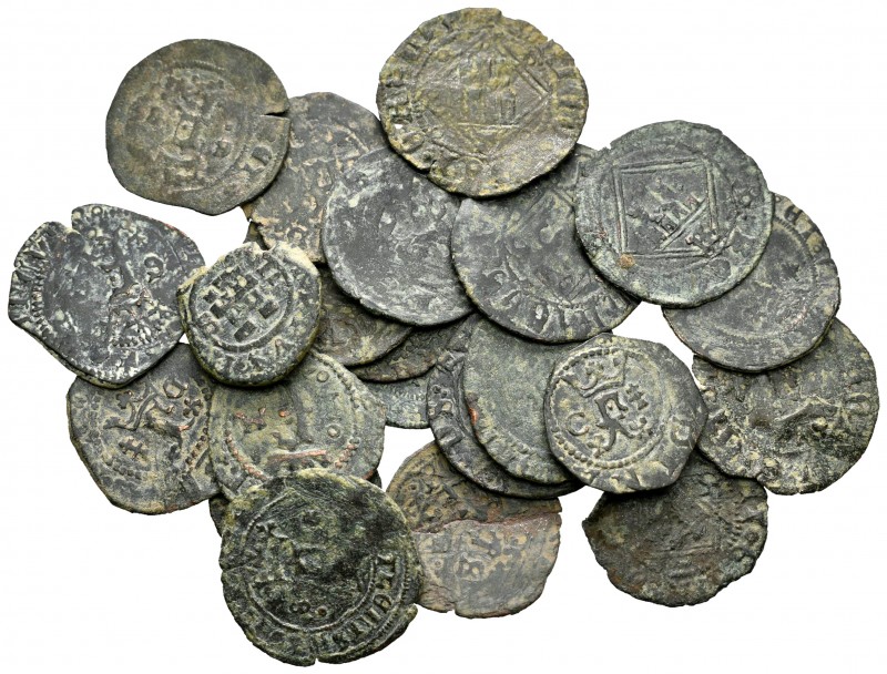 Lote de 22 piezas, 7 blancas del rombo, 14 blancas Fernando e Isabel, 1 de 2 mar...