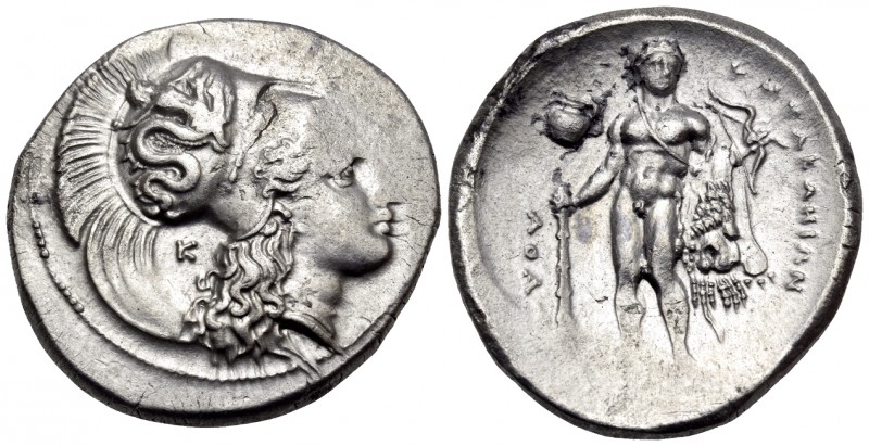LUCANIA. Herakleia. Circa 330-320 BC. Didrachm or nomos (Silver, 22.5 mm, 7.85 g...
