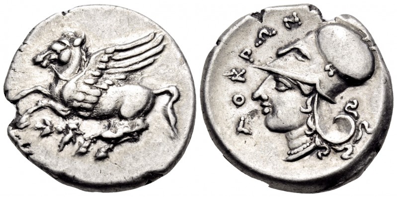 BRUTTIUM. Lokroi Epizephyrioi. Circa 350-275 BC. Stater (Silver, 22 mm, 8.61 g, ...