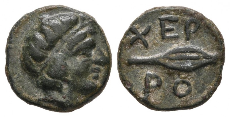 THRACE. Chersonesos. Circa 386-309 BC. Chalkous (Bronze, 11 mm, 1.22 g, 11 h). D...