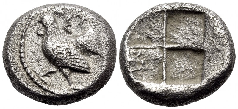 THRACE. Selymbria. Circa 492/0-473/0 BC. Octobol (Silver, 15 mm, 4.84 g). ΣA Roo...