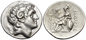 KINGS OF THRACE. Lysimachos, 305-281 BC. Tetradrachm (Silver, 30.5 mm, 17.19 g, 12 h), Pergamum, 287/6-282. Diademed head of Alexander III to right, r...
