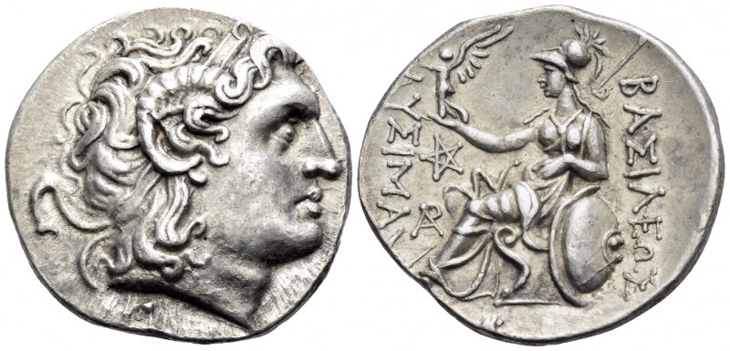 KINGS OF THRACE. Lysimachos, 305-281 BC. Tetradrachm (Silver, 30.5 mm, 16.97 g, ...