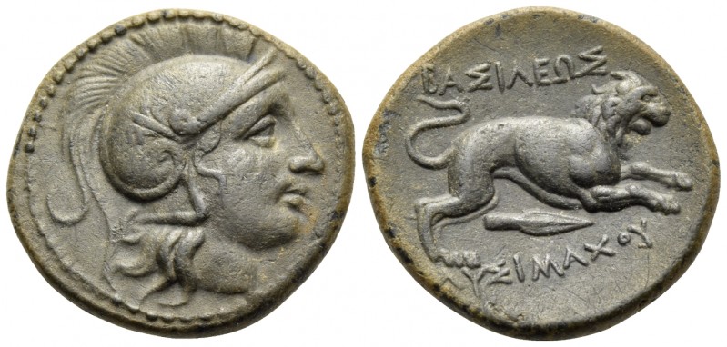 KINGS OF THRACE. Lysimachos, 305-282/1 BC. (Bronze, 19 mm, 4.98 g, 12 h), uncert...