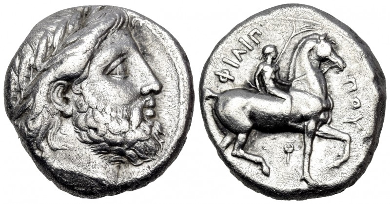 KINGS OF MACEDON. Philip II, 359-336 BC. Tetradrachm (Silver, 23 mm, 14.10 g, 1 ...