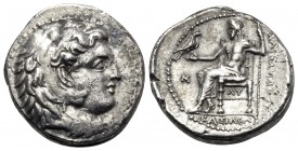 KINGS OF MACEDON. Alexander III ‘the Great’, 336-323 BC. Drachm (Silver, 15 mm, 4.20 g, 3 h), struck under Philip III Arrhidaios, Babylon, circa 323-3...