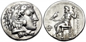 KINGS OF MACEDON. Alexander III 'the Great', 336-323 BC. Tetradrachm (Silver, 26 mm, 17.11 g, 10 h), struck under Ptolemy (I) as satrap, Memphis, c. 3...